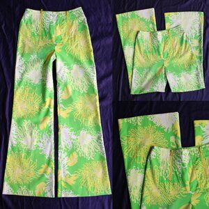 Vintage The Lilly Pulitzer 60's dress Pants Bell Bottom flare floral trousers
